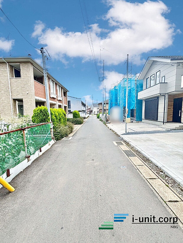 前面道路です。