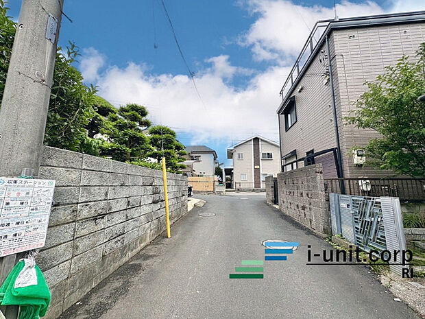 前面道路です。