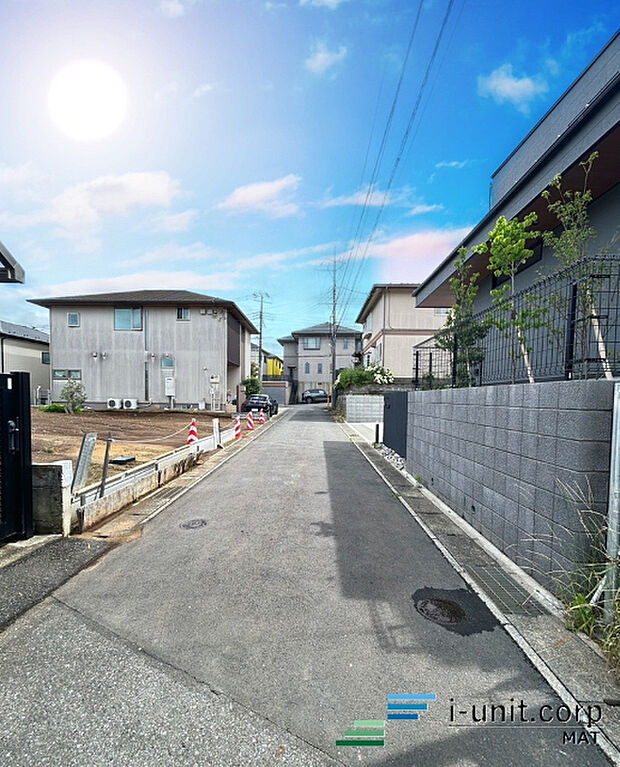 前面道路です。