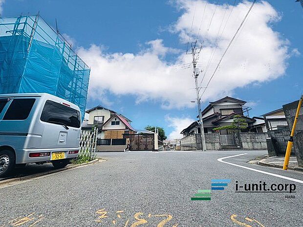 前面道路です。