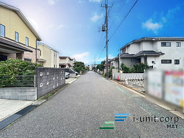 前面道路です。