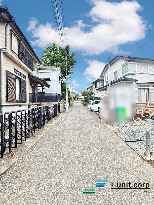 前面道路です。