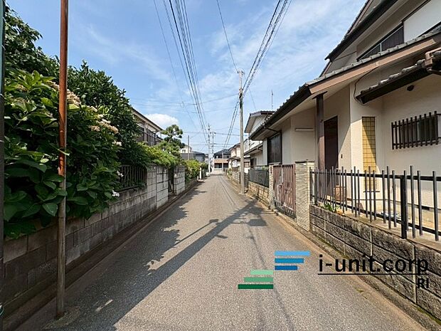 前面道路です。