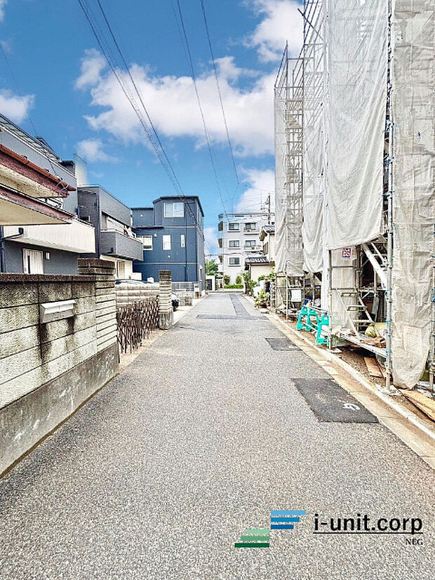 前面道路です。