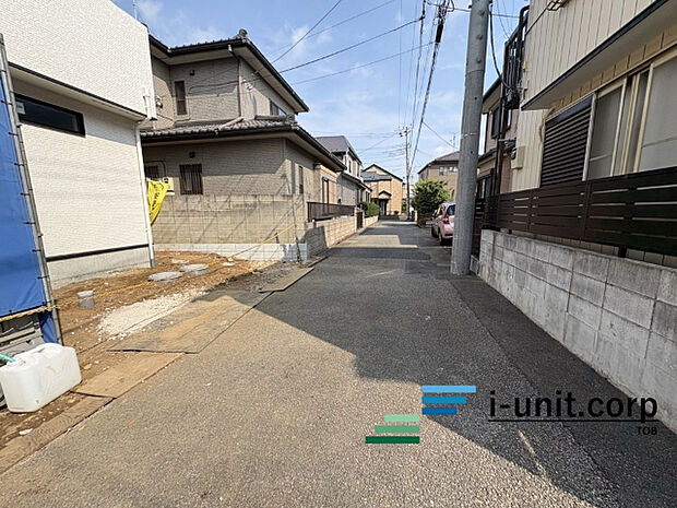 前面道路です。