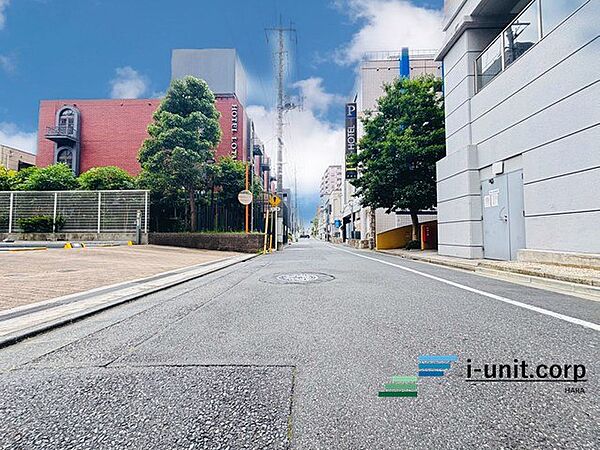 前面道路です。