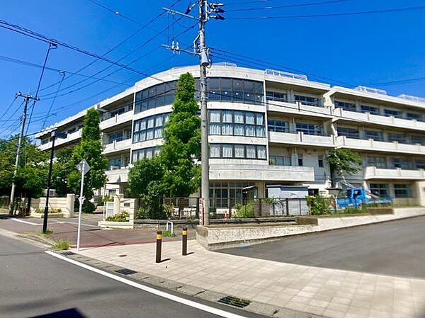 中学校「市川市立妙典中学校まで1500m」