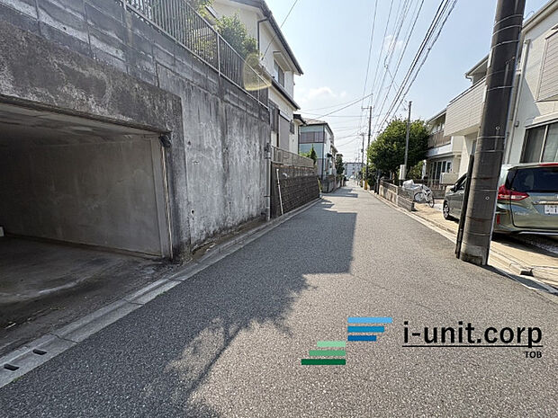 前面道路です。