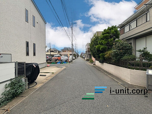 前面道路です。