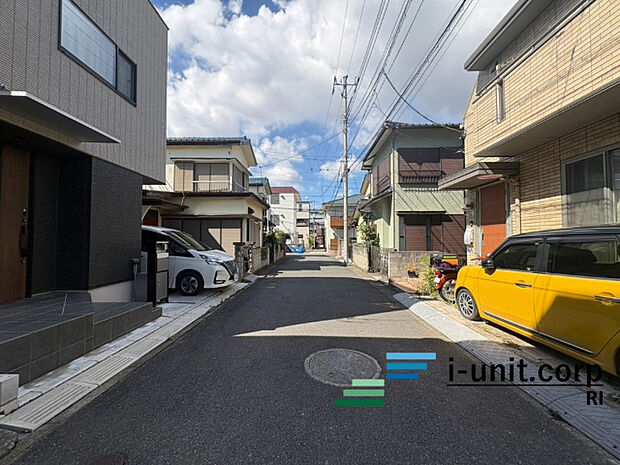 前面道路です。