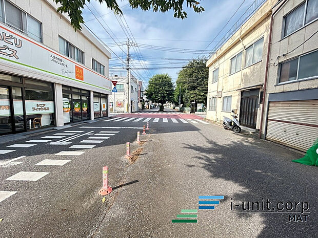 前面道路です。