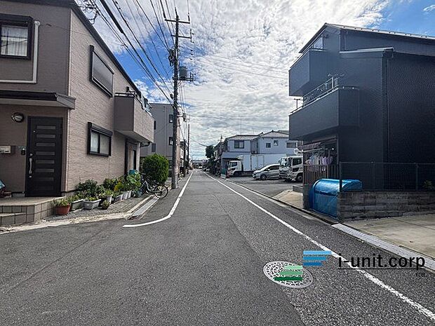 前面道路です。