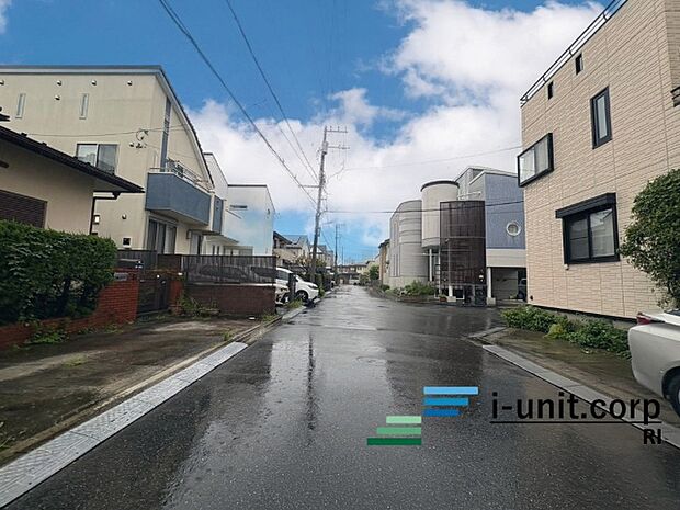 前面道路です。