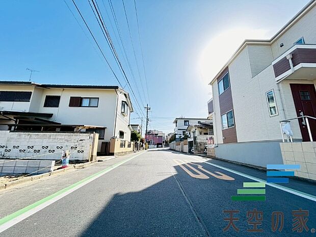 前面道路です。