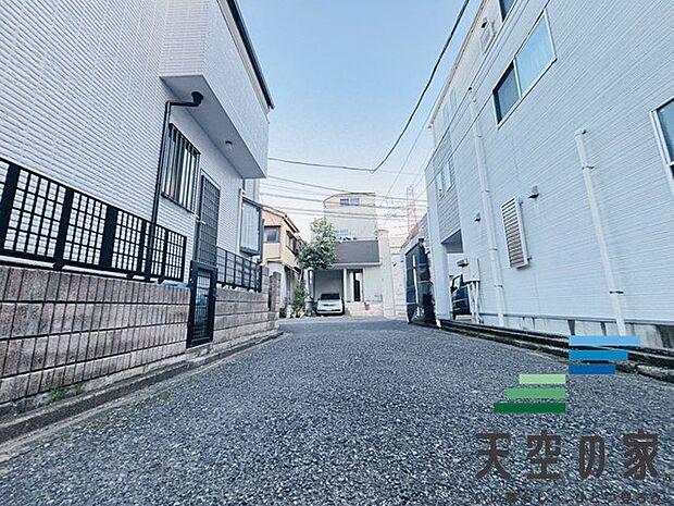 前面道路です。