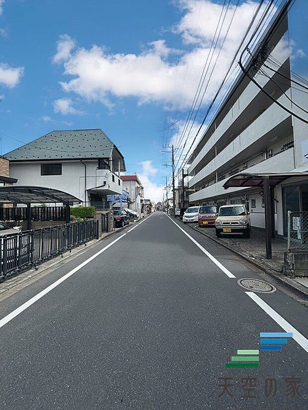 前面道路です。