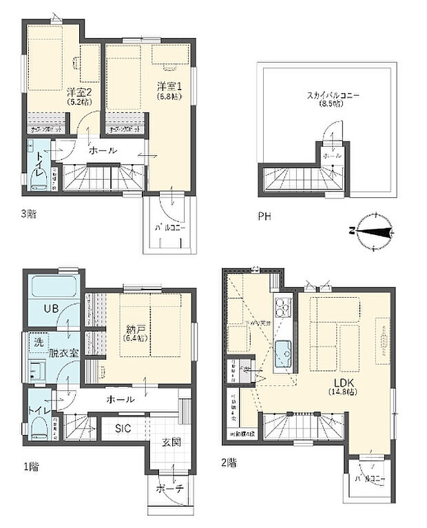 建物面積84.25平米