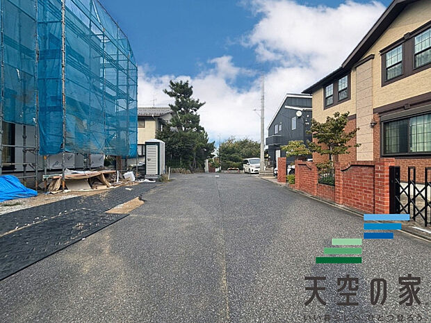 前面道路です。