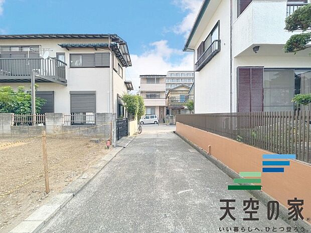 前面道路です。