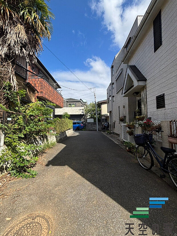前面道路です。