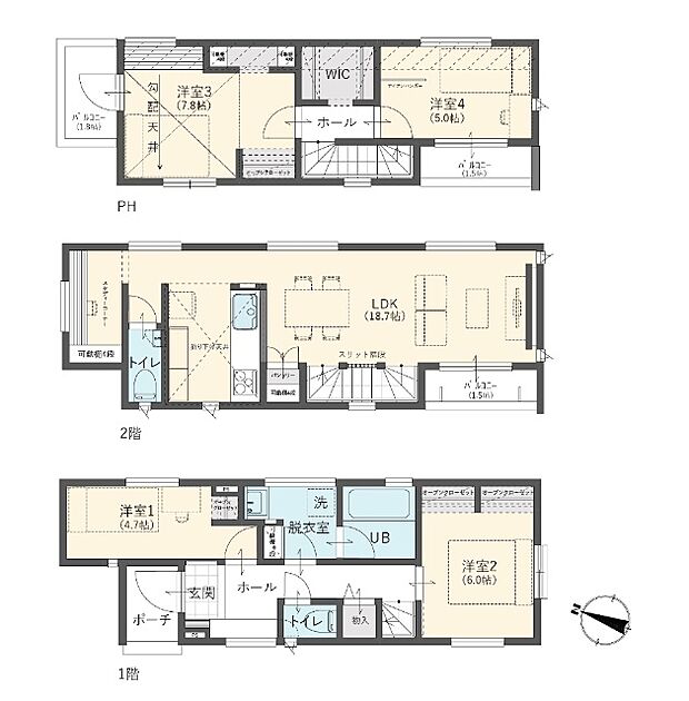 参考プラン建物面積96.58平米