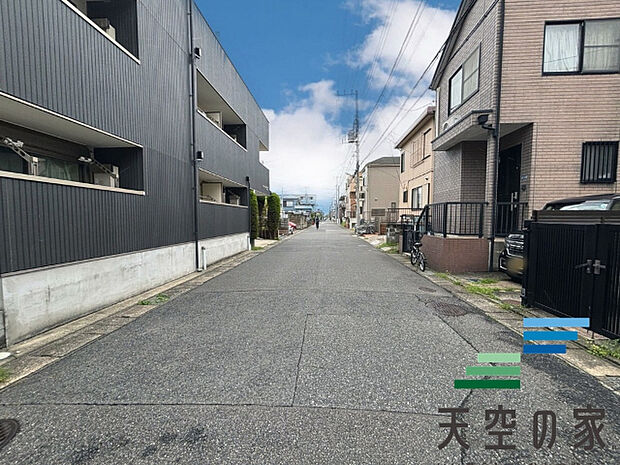 前面道路です。
