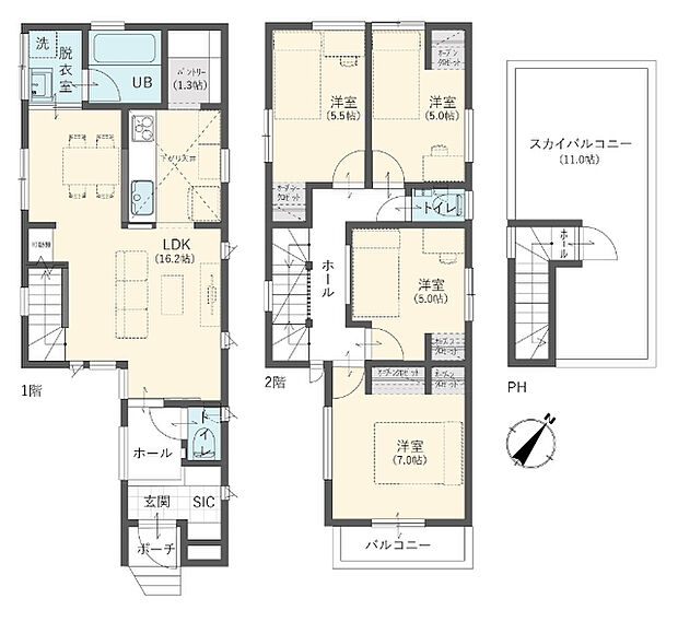 建物プラン例建物面積94.11?