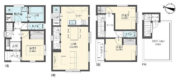 参考プラン建物面積80.79平米