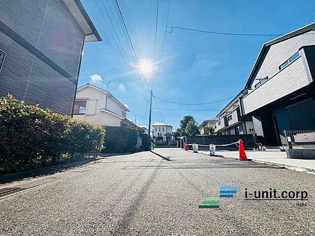 前面道路です。