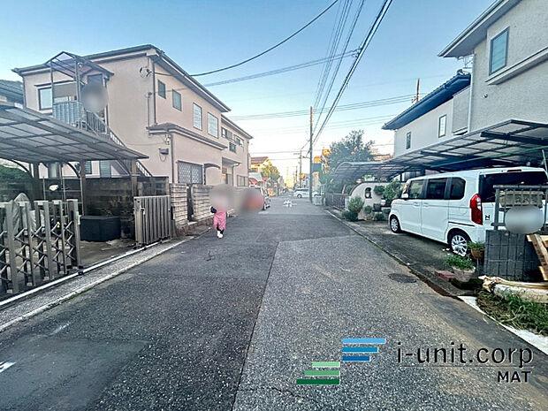 前面道路です。