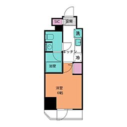S-RESIDENCE松戸lrise 1Kの間取図画像