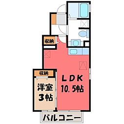 クレスト雅 B 1階/-