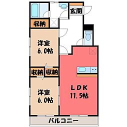 東武宇都宮線 南宇都宮駅 徒歩11分 2階/-