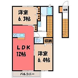 JR東北本線 宇都宮駅 バス11分 競輪場前下車 徒歩4分