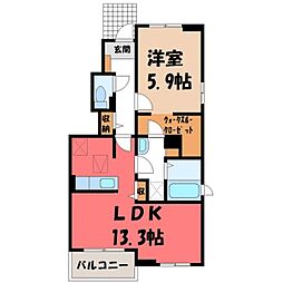 JR両毛線 栃木駅 バス18分 ナカデン前下車 徒歩6分