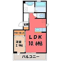 JR東北本線 宇都宮駅 バス17分 平松本町西下車 徒歩2分