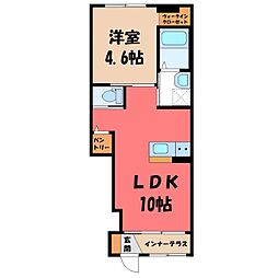 JR東北本線 宇都宮駅 バス15分 宇都宮化成前下車 徒歩13分 1階/-