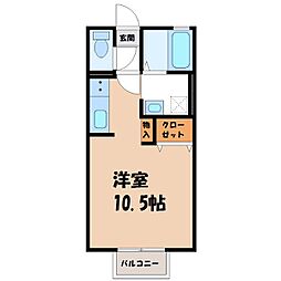 JR東北本線 雀宮駅 徒歩8分 1階/-