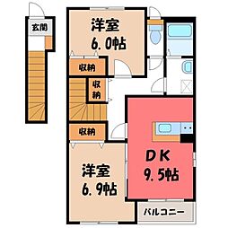 宇都宮芳賀ライトレール線 駅東公園前駅 徒歩26分 2階/-