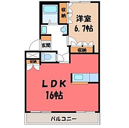 東武宇都宮線 江曽島駅 徒歩20分 2階/-