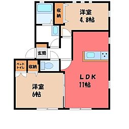 JR東北本線 小山駅 バス21分 西坪公園前下車 徒歩3分