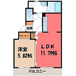 JR東北本線 岡本駅 徒歩35分 3階/-