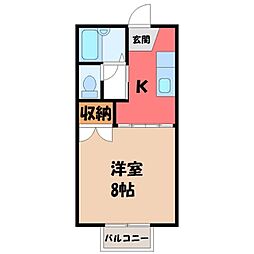 JR東北本線 宇都宮駅 バス15分 下栗団地西下車 徒歩1分