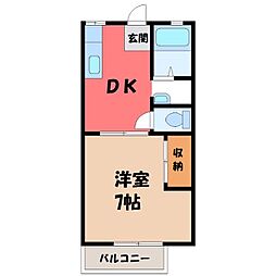 東栄ハイツ A 1階/-
