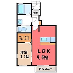 東武宇都宮線 南宇都宮駅 徒歩10分 1階/-