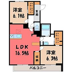 宇都宮芳賀ライトレール線 峰駅 徒歩3分 2階/-