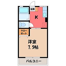 JR東北本線 自治医大駅 徒歩5分 2階/-