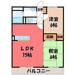 JR東北本線 宇都宮駅 バス17分 堀切下車 徒歩4分 3階/-