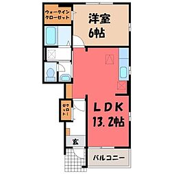 真岡鐵道 真岡駅 バス4分 上高間木下車 徒歩10分