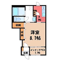 JR東北本線 雀宮駅 徒歩14分 1階/-